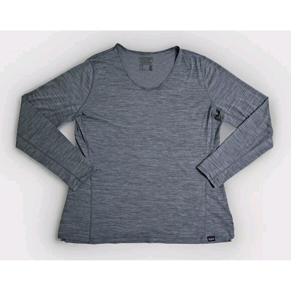 Patagonia Tops - Patagonia Women's Capilene Cool Size XL Trail Long-Sleeve Shirt Gray Base Layer
